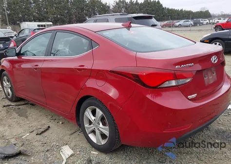 2016 Hyundai Elantra Value Edition из США, поврежденный, VIN KMHDH4AE0GU588220